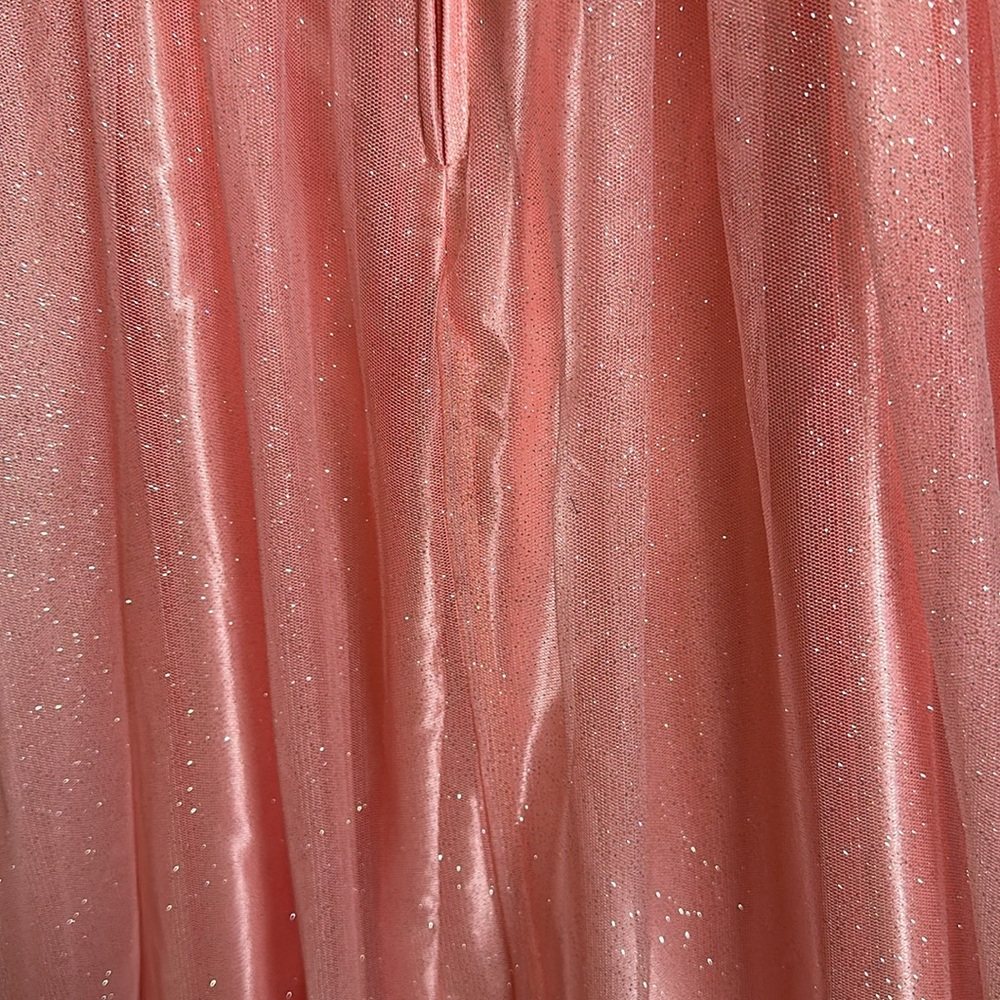 Elegant Pink Strapless sparkly prom dress Gown - Picture 9 of 9